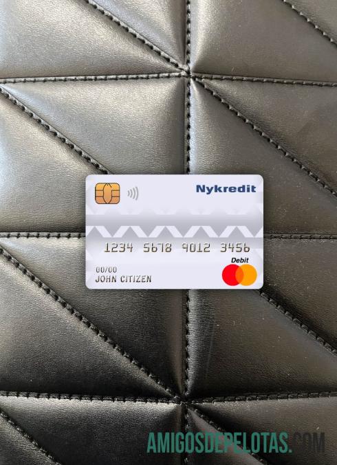 Dinamarca Nykredit Bank Master Cartão de Débito Photolook Front amostra